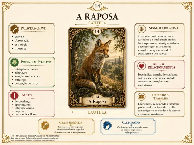 Mapa mental da carta 14 — A Raposa