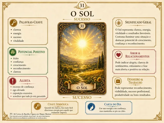 Mapa mental da carta 31 — O Sol