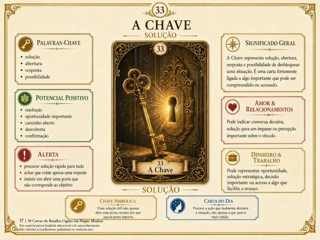 Mapa mental da carta 33 — A Chave